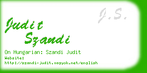 judit szandi business card